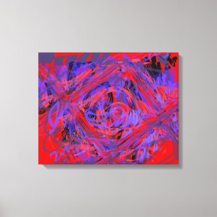 Graphic Explosion Wrapped Canvas