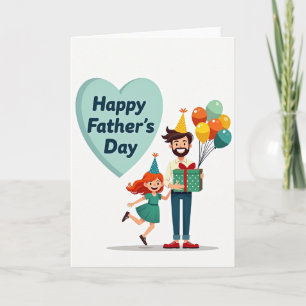 Graphic Fathers Day Love Card