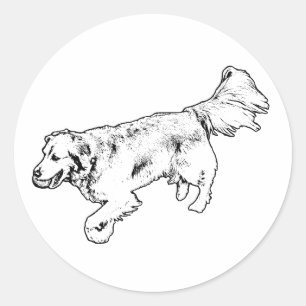 Graphic Fetch Pup – Bold Sticker