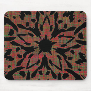 Graphic Flower Mouse Pad