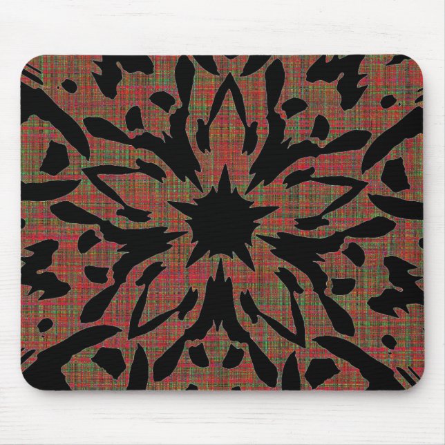 Graphic Flower Mouse Pad (Front)