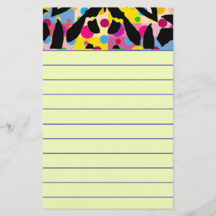 Graphic Flower Stationery