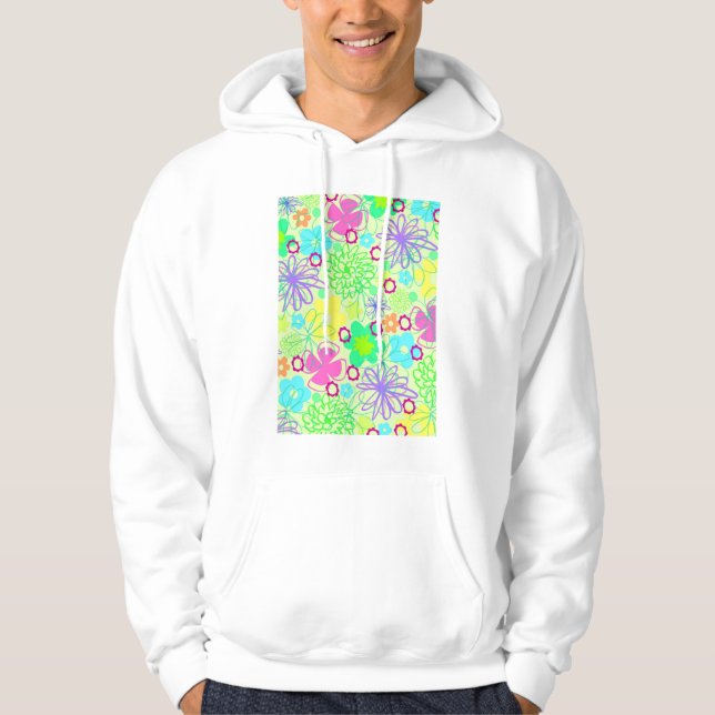 Graphic Flowers Hoodie (Front)