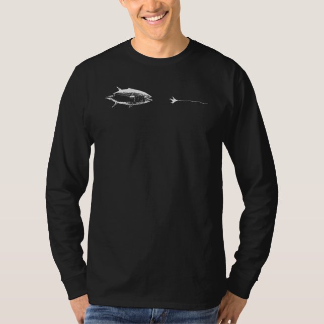 Graphic Fly Fishing Hook Line  Fish Tuna 1 T-Shirt (Front)