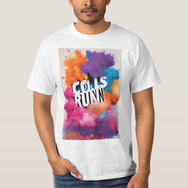  graphic for a colour run event. T-Shirt (Front)