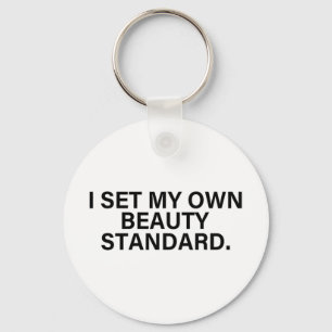 Graphic For Women Funny I Set My Own Beauty Standa Key Ring