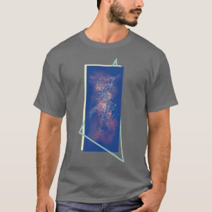 Graphic galaxy minimalist universe illustration T-Shirt