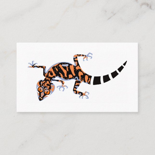 Graphic GECKO - reptile - lizard - animal Business Card (Front)