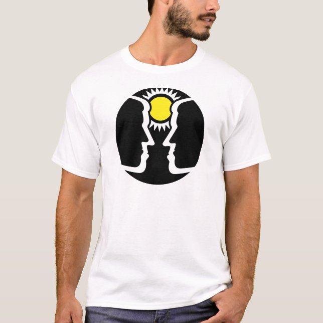 Graphic Gemini Twins with Sun T-Shirt (Front)