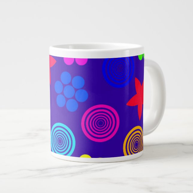 Graphic Geo Large Coffee Mug (Front Right)