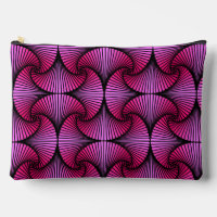 Graphic Geometric 3D Scallop Fan Pink