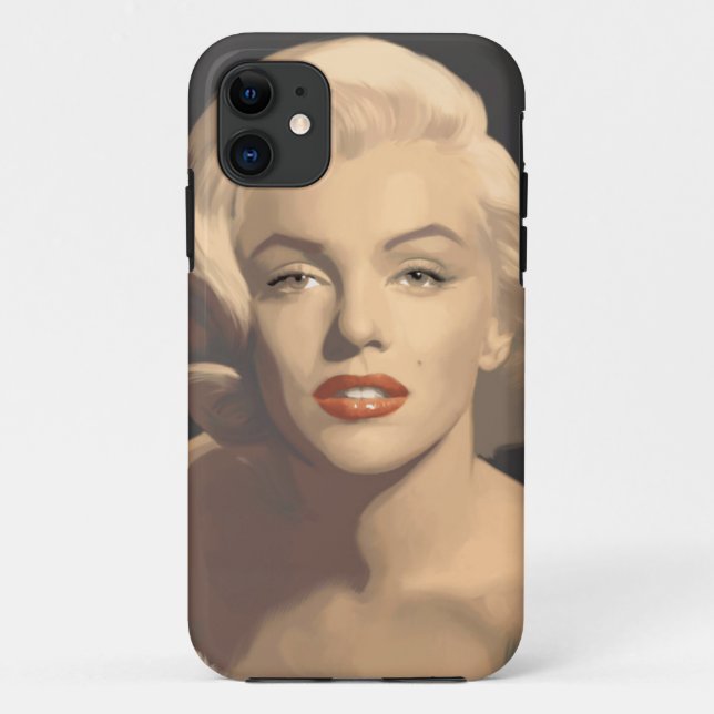 Graphic Grey Marilyn Case-Mate iPhone Case (Back)