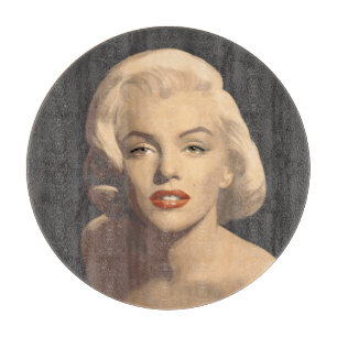 Graphic Grey Marilyn Cutting Board