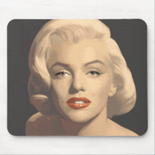 Graphic Grey Marilyn Mouse Pad