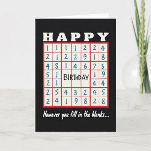Graphic Grid Birthday Card