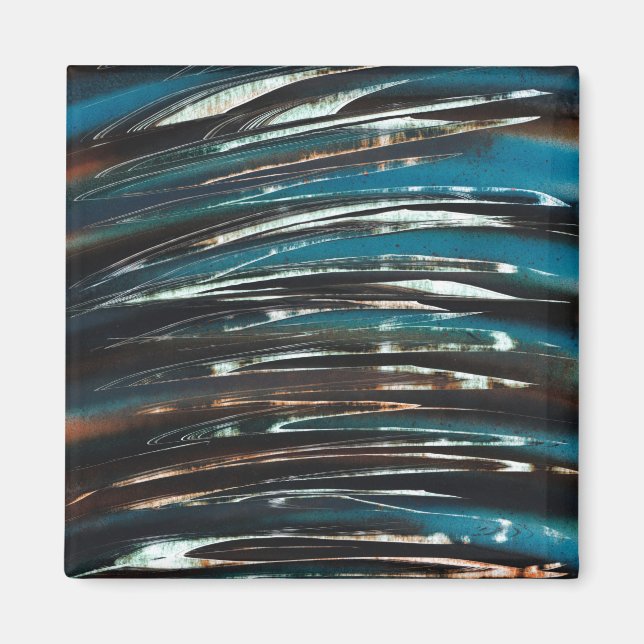 Graphic Grunge Wave Magnet (Front)