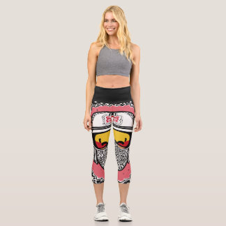 Graphic Harmony: Nigo-Inspired Keith Haring Bape F Capri Leggings