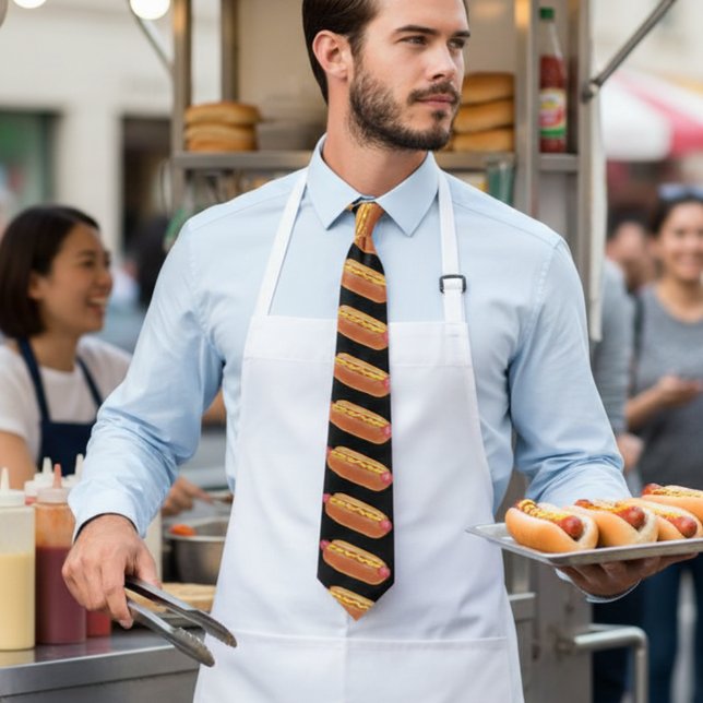 graphic hot dog tie (Creator Uploaded)