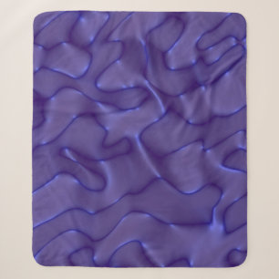 Graphic illustration - liquid pattern blue color. sherpa blanket