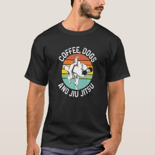 Graphic Jiu Jitsu Apparel Coffee Dogs and Jiu Jits T-Shirt