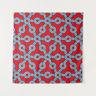 graphic lattice seamless pattern with hexagons gri tapestry