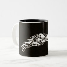 Graphic Line Art Mug