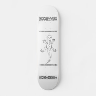 Graphic lizzard skateboard