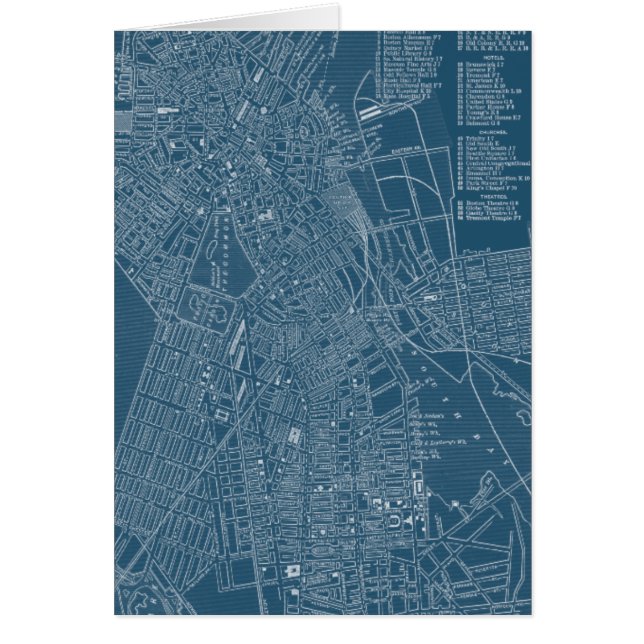 Graphic Map of Boston (Front)