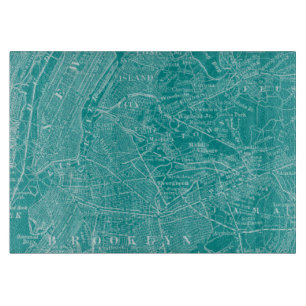 Graphic Map of New York Cutting Board