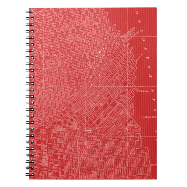 Graphic Map of San Francisco Notebook (Front)