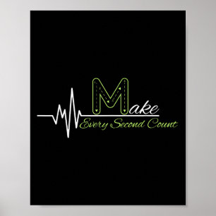 Graphic Motivation And Inspiration_ Make Every Sec Poster