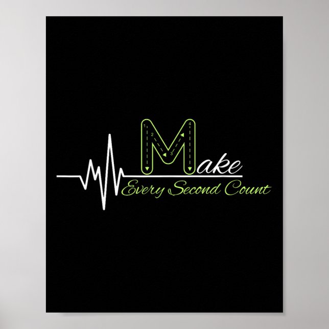 Graphic Motivation And Inspiration_ Make Every Sec Poster (Front)