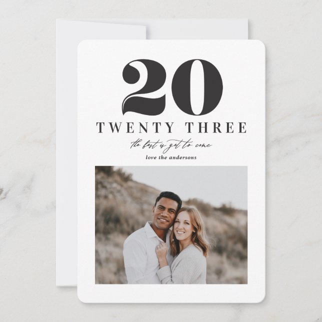 Graphic new year 2023 holiday card (Front)