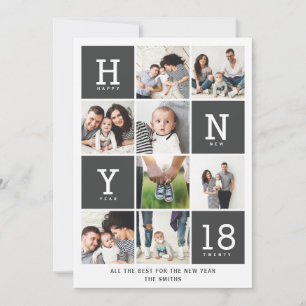 GRAPHIC NEW YEAR HOLIDAY CARD