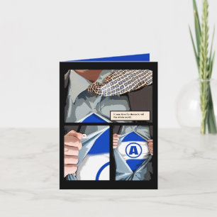 Graphic Novel Bar Mitzvah Thank You Note Card