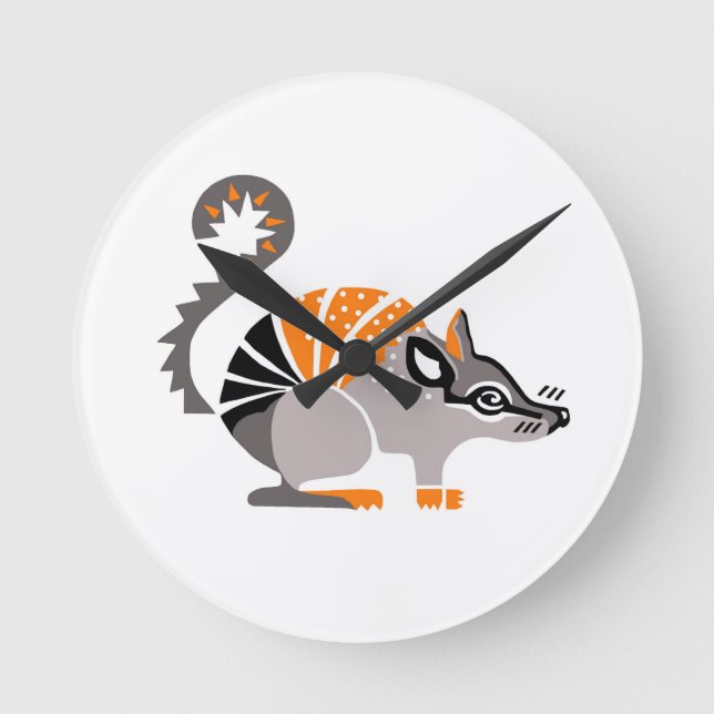  Graphic NUMBAT - Wildlife - Australia -Marsupial Round Clock (Front)