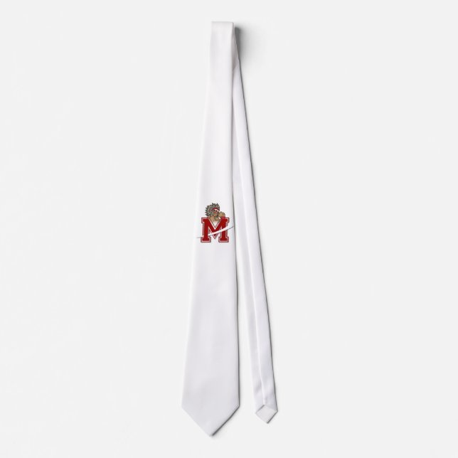 graphic of native red indian on    tie (Front)