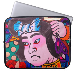 Graphic on Japanese Traditional Kiteart,kite,samur Laptop Sleeve