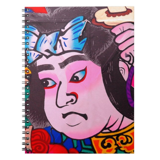 Graphic on Japanese Traditional Kiteart,kite,samur Notebook (Front)