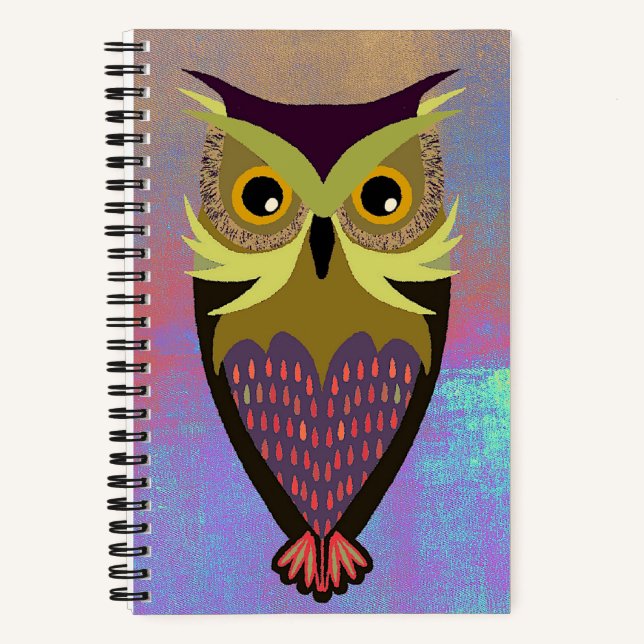 Graphic Owl Sketch Journal (Front)