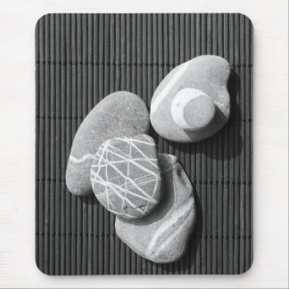Graphic pebbles mouse pad
