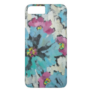 Graphic Pink and Blue Floral Case-Mate iPhone Case