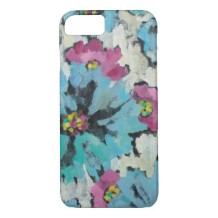 Graphic Pink and Blue Floral Case-Mate iPhone Case