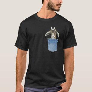 Graphic Pocket Baby Goats Animal Men Women Goats T-Shirt