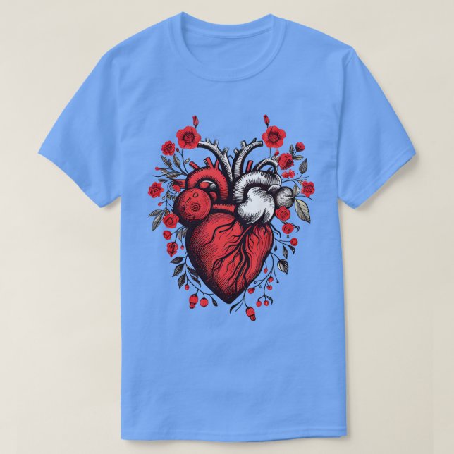 Graphic Printed heart design TShirt (Design Front)
