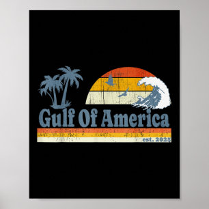 Graphic Retro Gulf Of Usa America Never Forget 70s Poster