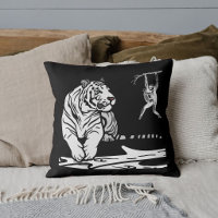  Graphic Safari Wildlife Big Cat Tiger White Black
