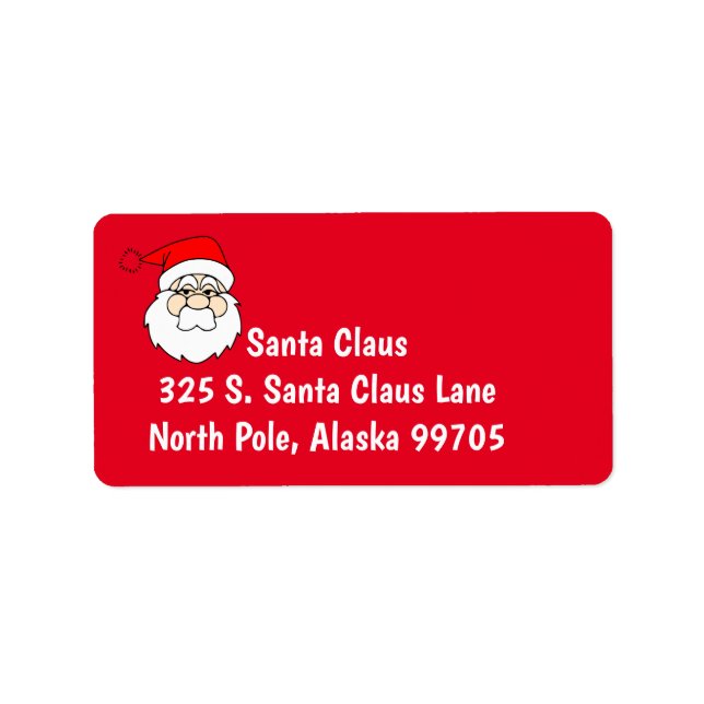 graphic Santa   in red Label (Front)