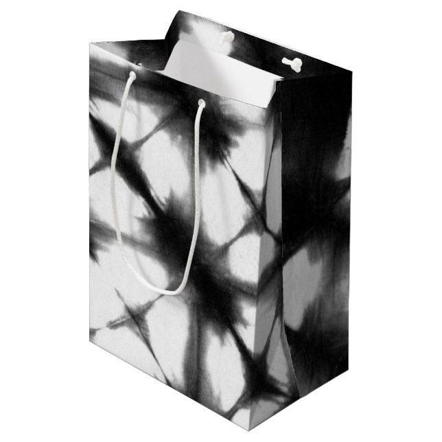 Graphic Shibori I Medium Gift Bag (Front Angled)