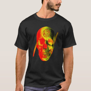 Graphic Skull Yellow Red T-Shirt